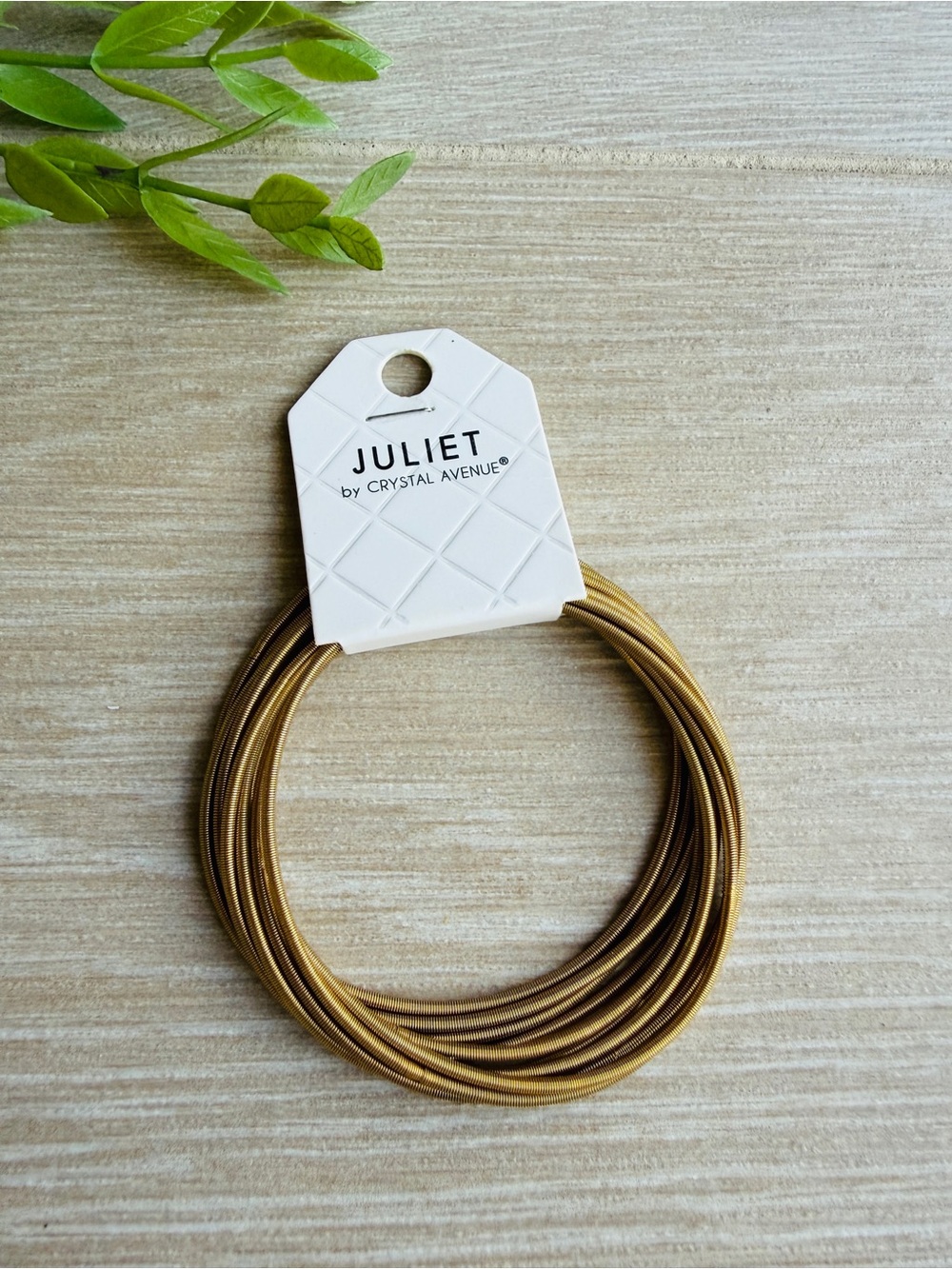 Guitar String Gold-Tone Multi-Strand Bracelet